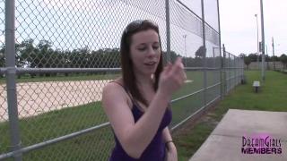 SAFF Wild Lacey Gets Naked at a Local College Baseball Field Jock