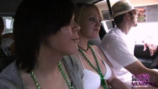 AxTAdult Girls and Friends Flash me their Tits in my Car Big Dicks