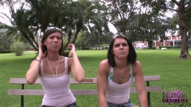 Two Women Flashing Streaking Naked in Florida - 1