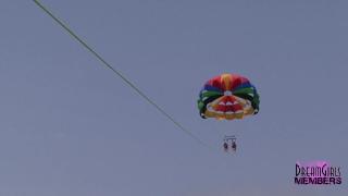 JackpotCityCasino Two Hot Blondes Parasail Naked on Spring Break Pt 1 TheFappening