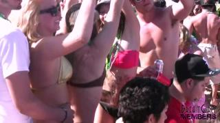 Legs Hot Bikini Coeds Bump Grind and Show their Tits Cums