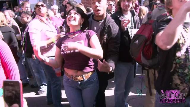 Big Glorious Tits Flashed on Bourbon St during Mardi Gras - 2