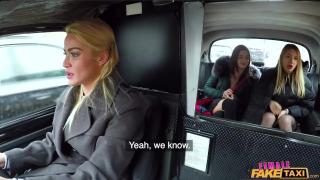 Lesbiansex FakeHub: Teens Hayli & Anna Play together & Call Taxi Driver to Join them SVScomics