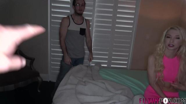 Handsome Catches Slutty Babysitter trying to Fuck Big Dick BF and Watches iDesires - 1