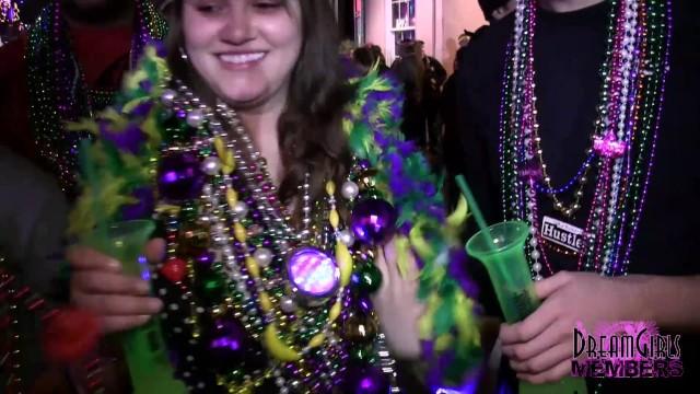 Tenga Awesome Natural Tits & Fresh Pussy Revealed on Bourbon St Anal