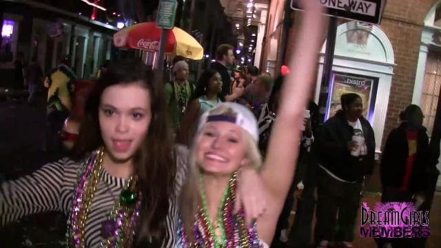 TBLOP Girls Love getting other Girls to Flash at Mardi Gras Teenies - 1