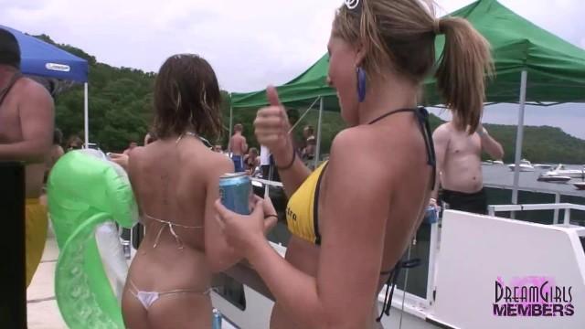 Porno Partying Naked on a Boat in the Ozarks Underwear - 1