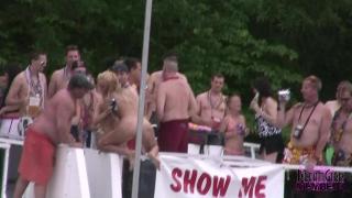 Brasileira Wild College Teens Party Buck Naked at Lake of the Ozarks Sloppy Blow Job