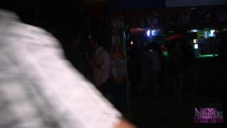 Carro Awesome Upskirts with Tiny Panties at Spring Break Night Club Girl Girl