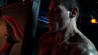 Gay Latino Colton Grey Gags on Cameron Diggs Fat Tattooed...