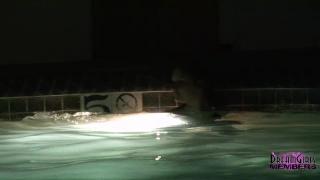 Women Smoking & Skinny Dipping in a Iowa Hotel Public Pool Roundass