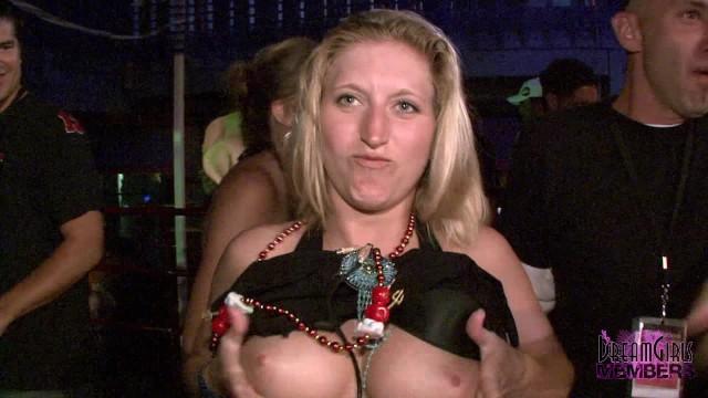 College Freshmen Show Tits in Night Club on Spring Break - 2
