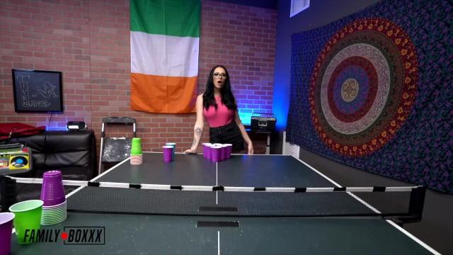 I School my Step Sister Mj in Strip Pong then Fuck her - FamilyBoxxx - 2