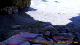 Gay Emo Kumalott - Hot Amateur Brunette Banged in Beach Cave Black