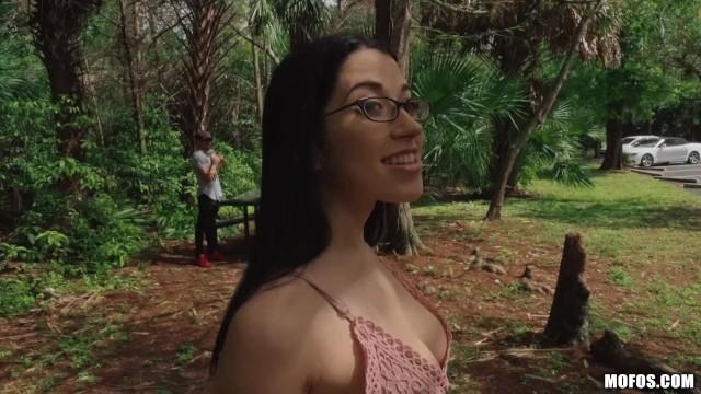 Sex Tape Mofos - Alex Coal Sucks and Fucks Stranger's Big Cock in the Forest Stretching - 2