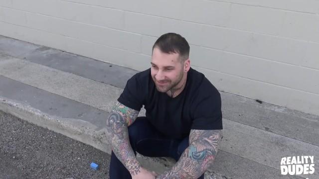 Neswangy RealityDudes: Tattooed Guy Fished from the Street and Fucked for some Cash Bigcocks - 2
