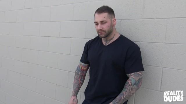 XXX Plus RealityDudes: Tattooed Guy Fished from the Street and Fucked for some Cash LargePornTube