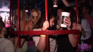 Teenage Sex Spring Breakers Shake their Asses & Show their Tits at a Bar Long Hair