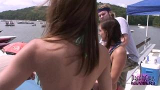 Whores Wild Party Girls get Naked & Lick Pussy at Lake of the Ozarks duckmovies