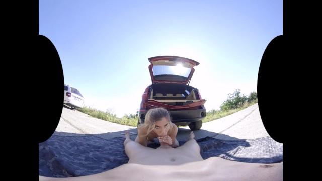1080p VR Porn Outdoor Sex in Car Pervert