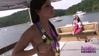 CzechTaxi Boat Party Girls Dance Flash & Show their Hairy Pussies CamWhores