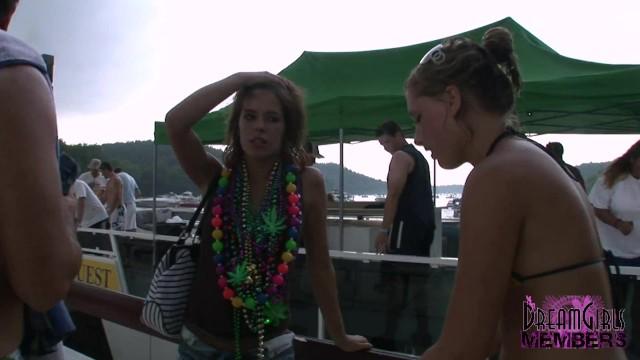 Wankz Wild Lake Party with Awesome Naked Dancing Girls Huge Dick