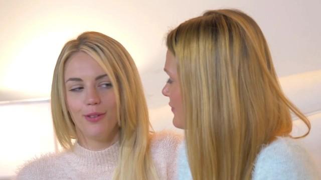 Lesbian Interview for Instagram Turns into Hot Hardcore Lesbian Teens Sex - 1
