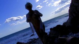 FreeAnalToons Hot Blonde Tight Pussy Babe Gets Fucked Hard & Rough Squirts on the Beach Analfucking