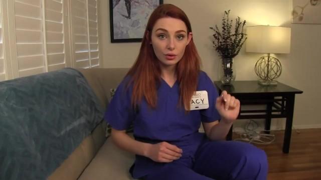 18 Year Old Erectile Dysfunction Therapy with Nurse Lacy Lennon - Jerk off Instructions Gonzo