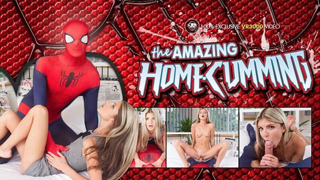 First Gina Gerson gives Spiderman the best Homecumming Gift! VR Cosplay Scene! Free Fuck - 1