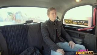 Aussie Female Fake Taxi - Super Sexy Petite Lady Bug Gets Fucked with Fishnet Stockings Vadia