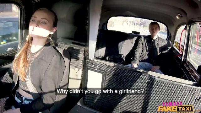 Female Fake Taxi - Super Sexy Petite Lady Bug Gets Fucked with Fishnet Stockings - 1