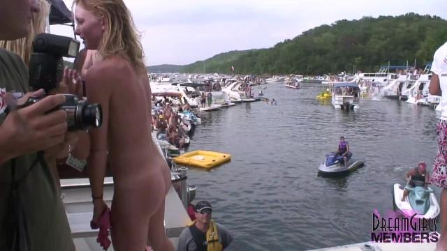 Party Girls get Totally Naked in Wild Lake Party Contest - 2