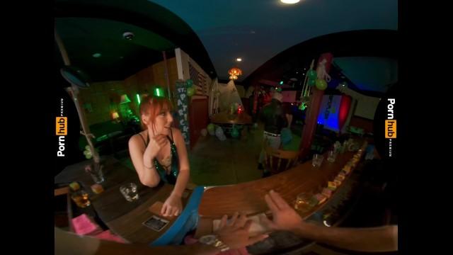 VR 180 - Lauren Stays after Hours on St Patrick's Day to Fuck the Bartender - 1