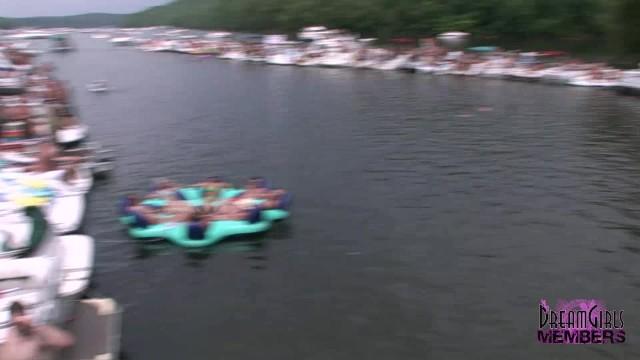 Awesome Lake Party with College Teen Pussy - 2