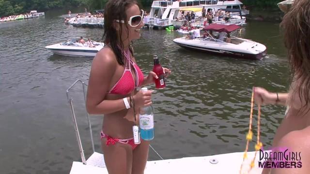 Teen Freaks Party Naked at Awesome Ozarks Boat Party - 1
