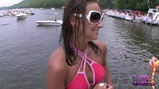 Raw Teen Freaks Party Naked at Awesome Ozarks Boat Party Lily Carter - 1