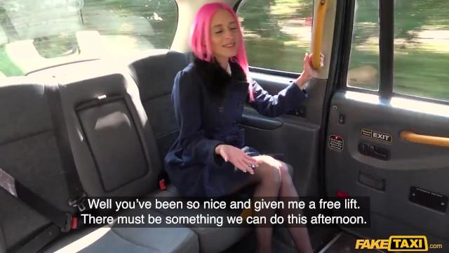 Fake Taxi - Pink-haired Roxy Gave John a Horny Blowjob, then Rimmed his Arse - 1