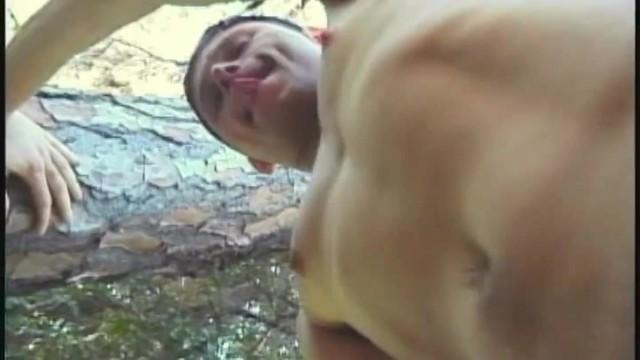 Gritona White Gay Gets his Ass Licked & Banged by Black Dude Outdoor Gagging