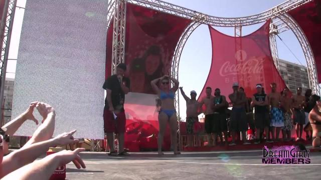 Zenra Coeds Twerk it out in Bikini Contest Toy - 1