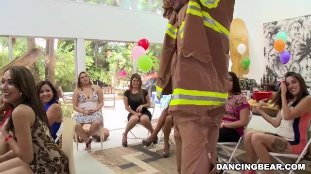 DANCING BEAR - Surprise CFNM Cock Party for Horny Ladies! - 2