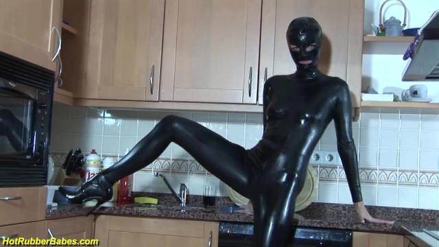 BangBros My Stepsister in a Black Latex Catsuit Fodendo - 1