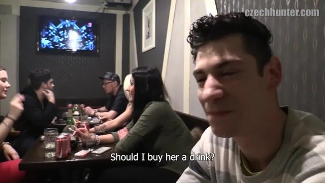 Stepbro Bigstr - Young Amateur Dude Takes Raw Cock in Bar Toilet Hot Girl