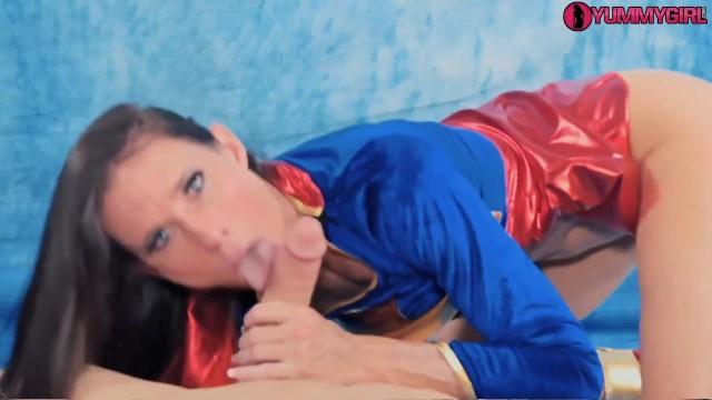 Outdoor Cosplay MILF Sofie Marie Plays Supergirl Riding Cock POV Cam Girl