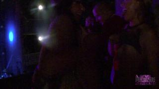 Hungarian Awesome College Chicks Tit Flashing at Club Concert Mas