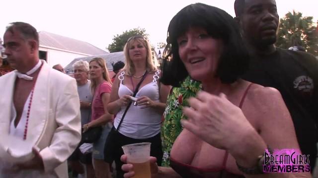 Celebrity Nudes Body Painted Tit Flashing Milfs at Fantasy Fest Hooker