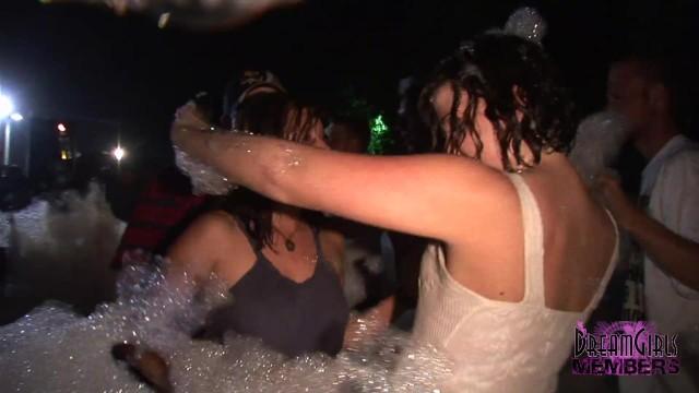 HomeDoPorn College Teens Dance at Local Foam Party Missionary Position Porn