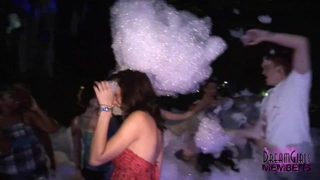 College Teens Dance at Local Foam Party - 1