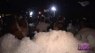Ejaculation College Teens Dance at Local Foam Party Tites