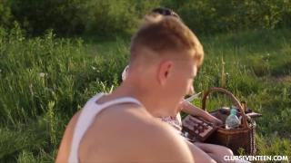 Stroking Romantic Picnic Ends in a Hard Fuck by Teenrs LiveJasmin
